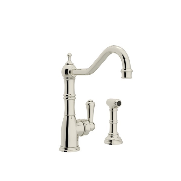 Perrin & Rowe Edwardian Kitchen Faucet With Side Spray U.4746PN-2